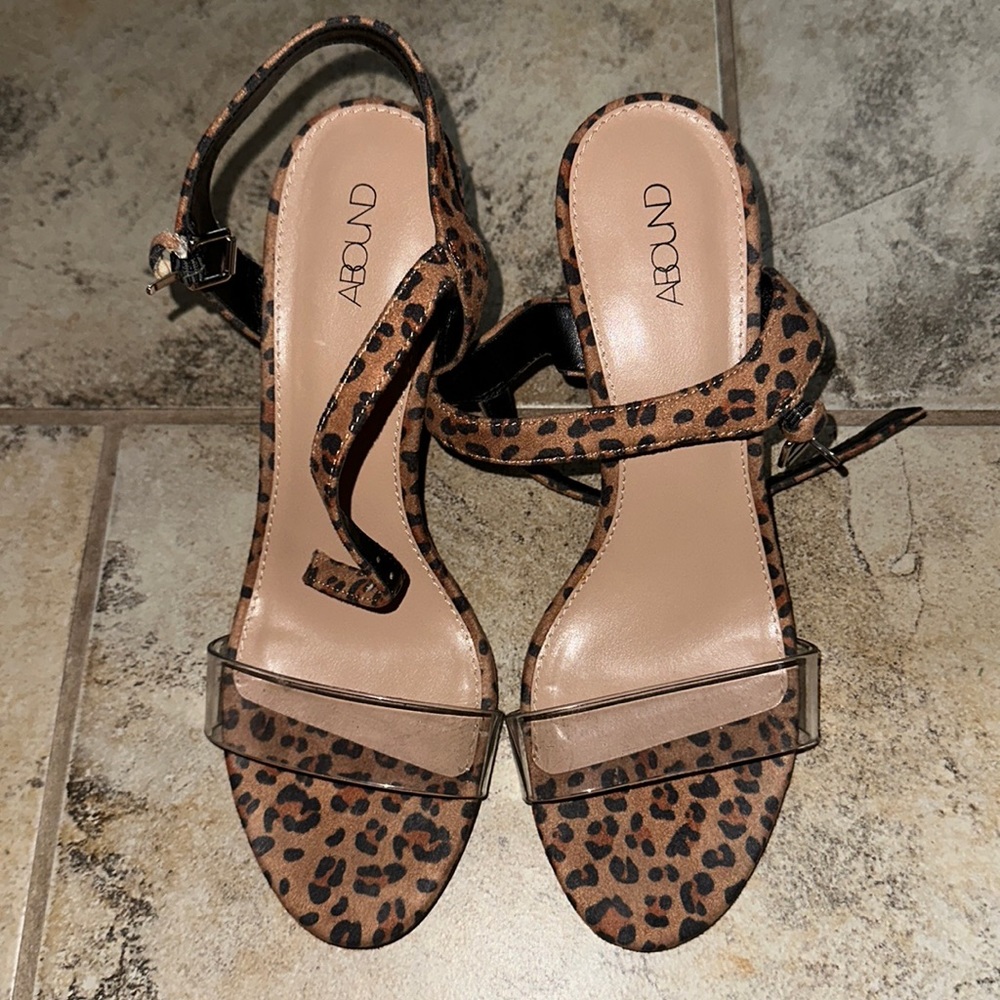 ABOUND cheetah heels, women’s size 8.5